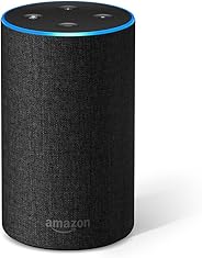 Certified Refurbished Amazon Echo (2nd generation), Charcoal Fabric
