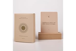 KAWAII KOI Affirmation Cards for Women - 53 Positive Cards with Display Stand - Daily Motivational and Inspirational Gifts for Special Occasions