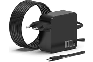 MJXYXCDH 90W 100W Cargador Portátil USB C para Lenovo HP Macbook Pro/Air ASUS Acer Xiaomi Huawei Samsung Google,Compatible con Todos los Dispositivos USB Tipo C para portátiles de hasta 100 W y 100 W