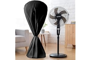 UCARE Copertura per ventola elettrica impermeabile antipolvere All Inclusive Ventilatori da pavimento rotondi Copertura a prova di umidità con cerniera per interni ed esterni, per patio domestico
