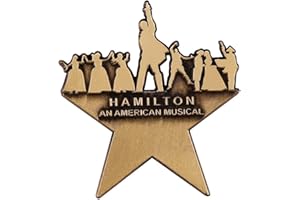 AOTEMAN Broadway Hamilton- an American Musical Enamel Pin Brooch Star Logo Badge Musicals Fans Art Decor Yellow