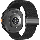 Rongep [&Ouml;rg&uuml; Loop] Samsung Galaxy Watch 9/8 44mm/40mm/Classic 46mm ile Uyumlu Kordon Manyetik Tokalı Samsung Watch 9 44mm Kor