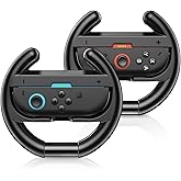 Switch Steering Wheels for Nintendo Switch 2 JoyCon Controllers, Switch 2 Racing Wheels for Mario Kart World/ 8 Deluxe, Switc