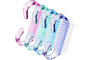 LATRAT - 4 cepillos de uñas con mango para limpiar las uñas, cepillo de uñas, cepillo de limpieza a mano, herramienta de limpieza para Nail Art