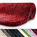 Produktbild Badematte | kuscheliger Hochflor | rutschfester Badvorleger | viele Größen | zum Set kombinierbar | Öko-Tex 100 zertifiziert | 80x150 cm | Berry Red (Rot)