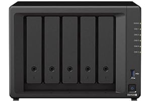 Synology DS1522+ 30TB 5 Bay Desktop NAS Solution, installed with 5 x 6TB Western Digital Red Plus Drives