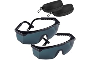 ZIGefofo 2 occhiali di luce laser grigi per fascio grigio, laser a linee incrociate, laser rotativi e laser multilinea per migliorare la visibilità del fascio grigio, con scatola protettiva