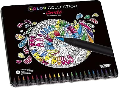 Conte Coloring Edition Limitée Pack de 24 Crayons Couleurs Vives