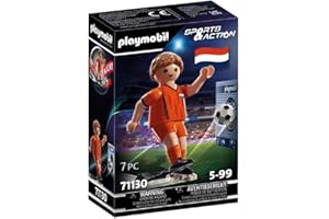 PLAYMOBIL Jugador de Fútbol - Países Bajos 71130, a Partir de 5 años
