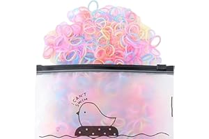 ILamourCar 250pcs Elastic Hair Bands, Hair Elastic Bands for Women, Elastic Hair Ties, Hair Elastic, Small Hair Bands, Clear Rubber Bands for Hair Braiding, Wedding Hairstyle (Jelly)
