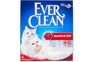 Ever clean Lettiera igienica per Ambienti con Piu kg. 6 Sabbie per Gatti, Multicolore, Unica
