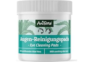 AniForte tamponi per la Pulizia degli Occhi per Cani 100 Pezzi - salviette detergenti per Gli Occhi Cura, Pulizia degli Occhi Delicata Senza irritazione, Rimuove la Pietra lacrimale e la Saliva