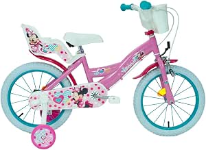 14 pollici bambino bicicletta bambina bici per bambini Disney Minnie Mouse  Mouse schraz pneumatici : Sport e tempo libero