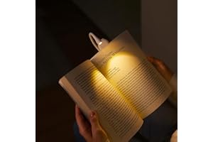 GÉNÉRIQUE Generic lampe de lecture rechargeable par USB, clip LED blanc chaud pour lit de lecture, luminosité réglable Protection des yeux Lumière de livre Utilisable à nuit