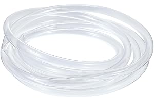 PATIKIL Tubo In PVC 3/8" ID X 4/9" OD (10 Mm X 12 Mm) 5 Ft / 1.5 Metro, Tubo Flessibile In Vinile Trasparente Per Tubo Dell'acqua Per Sistemi A Osmosi Inversa Filtri Acqua, Trasparente