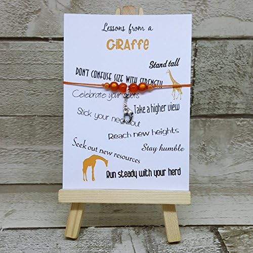 Lessons From a Giraffe Wish-lets Wish Bracelet, Beaded Wish Bracelet, Friendship Bracelet