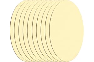 sourcing map 10 Pcs Round Brass Plate, 40mm(1.57") Dia Pure Copper Sheets,0.5mm H62 Brass Copper Metal Sheet for Crafts, DIY, Electrical Repairs, Industrial Use, Metal Stamping