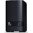 WD 24TB My Cloud EX2 Ultra 2-bay NAS - Network Attached Storage RAID, File Sync, Streaming, Media Server, with WD Red Drives