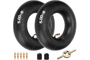 FVRITO 12x5.00-6 Inner Tube for Razor Dirt Quad 4 Wheeler electric ATV (Versions 19 and Up) Go Kart Yard Tractors wheelbarrow Lawn Mower Wagons Hand Trucks Dolly Heavy-Duty Bent Stem