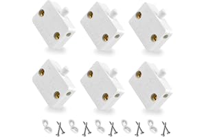 6stück schrankschalter schnappschalter türkontaktschalter 230v möbeltür Truhenschalter Elektrischer,lichtschalter schnapshalter türschalter,normalerweise schließen endschalter(Lewttyer) (weiß)
