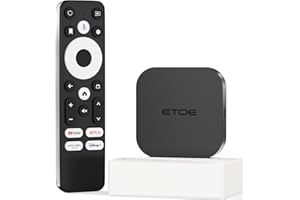 ETOE 4K Android 11 TV Box with Netflix Certified, Streaming Media Player Support Chromecast/Google Assistant/Dolby audio/Wifi 2.4G 5G/ Bluetooth 5.0, 2GB+16GB Smart TV Box for Projector/Monitor