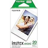 Fujifilm instax mini instant film White Border, 20 Count (Pack of 1), suitable for all instax mini cameras and printers
