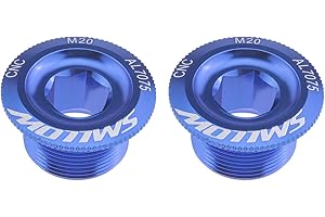 OTOTEC Lot de 2pcs Vis de Fixation pour Pédalier de Vélo de Montagne Bras de Manivelle CNC en Alliage d'aluminium Compatible avec Shimano HollowTech II Deore XT SLX Saint & Zee (VTT)