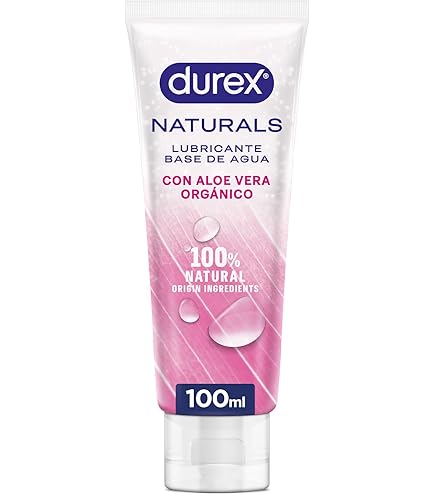 Durex Naturals H2O Lubricante Base Agua, 100% natural sin fragancia,  colorantes ni agentes irritantes - 12x100 ml : Amazon.es: Salud y cuidado  personal
