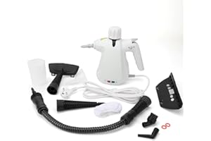 ‎HEBERUCK Dampfreiniger Harmlose Handdampfreiniger, 1000W 350ml Multifunktionaler Handdampfreiniger Dampfreiniger Handgerät Dampfsauger für Küche Böden Autositzen Vorhängen, 11 Aufsätzen + Kindersicherung
