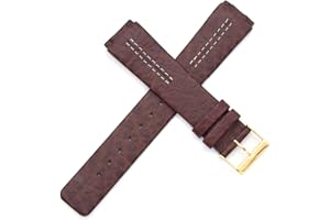 BULLISH Bracelet de montre de rechange en cuir véritable pour Skagen – 433LGL1, 433LSL1, 433LSLC