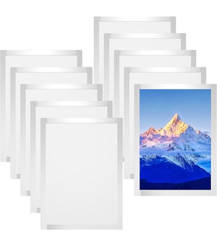 QITIXI:OU 10 Stück A4 Magnetrahmen - Selbstklebend & Wetterfest Für Dokumente
