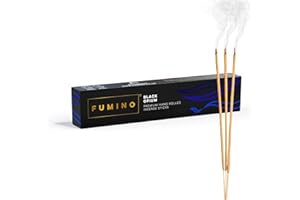 Fumino Incenso Bastoncini Freschi Fatti a Mano Fragranza Black Opium - Incensi Naturali - 1 Scatola, 14 Bastoncini (15g) - Masala, Agarbatti Profumati Rilassanti per Meditazione