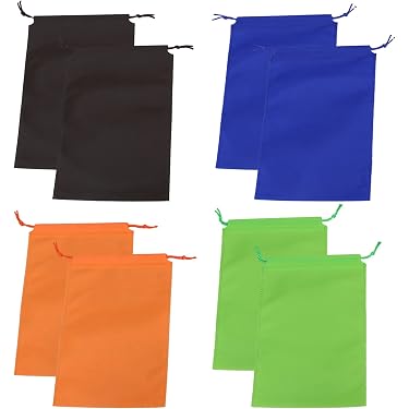 Lot De 12 Sacs à Chaussures Anti-poussière - 40 X 30 Cm, Fermeture à Cordon, Transparents, Pour Rangement Et Voyage