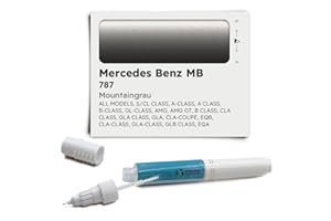 Genuine Colors Pennarello a vernice MOUNTAINGRAU 787 compatibile/ricambio per Mercedes Benz MB grigio