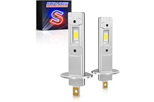 SUPAREE H1 LED 6500K Lampadine LED H1 canbus Fari h1 Abbaglianti 20000LM 1:1 Mini Plug and Play Sostituzione per Alogena Senza Ventola 2 Pezzi