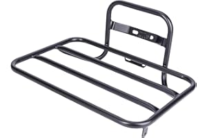 Steco Porte-bagages en acier pour roue avant de vélo à fixer sur le tube de direction