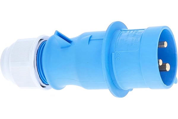 as - Schwabe Prise as - Schwabe CEE, prise extérieure 230V/32A avec connexions vissées, idéale pour une utilisation en extérieur, IP44, Fabriqué en Allemagne, bleu I 6059