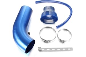 Skyplanet Universal 3" Car Cold Air Intake Filter Alumimum Induction Pipe Hose Kit(Blue)