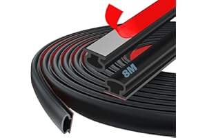 EZITRUZ Türdichtung Dichtungsband Selbstklebend 8M, Haustür Türrahmen Fenster Dichtung, Türdichtungen Gummidichtung Selbstklebend schwarz, Dichtungsband Zugluftstopper, Lärmschutz,Energieeffizienz Wetterfest