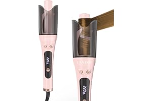 LANDOT Automatic Rotating Curling Iron 25mm - Versatile Styling for Salon Waves, Curls & Spirals | 8 Temp Settings & Anti-Scald Design for All Hair Types | Perfect for Daily Use & Beginners