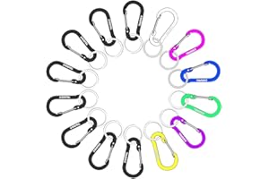 WAPAG Mosquetón 5cm Mini Llavero Primavera Acortar Gancho Llavero para Llaves Otros Artículos Pequeños Diariamente Adentro o Vida al Aire Libre Clasificación para Hamacas Cámping Senderismo