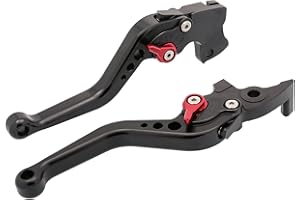 YJS Motorcycle Short Brake Clutch Levers CNC Adjustable Aluminum for 125 Duke 200 Duke 390 Duke 2012-2015 a pair(KTM-R/KTM-L) SPL097