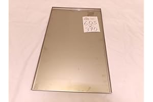 Hz1BBQde Edelstahl Fettwanne Grill Fettauffangwanne für alle Marken Campingaz,Dehner, Enders, Grandhall, Jamestown, Kingstone, Landmann, Gardener Napoleon Santos Weber (1Stk 590mm x 430mm x 15mm V2A)