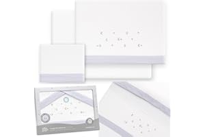 mibebestore - Juego de Sábanas para Cuna 60x120 cm de Franela 100% Algodón | Sábanas de Invierno para Bebé, Cálidas y Suaves | Set 3 Piezas con Bajera Ajustable, Encimera y Funda de Almohada