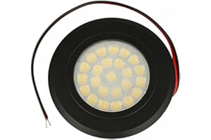 LEDLUX Mini Faretto Led Da Incasso 12V 24V 3W, Touch On/Off e Dimmer Direttamente da Faretto Stesso (Nero, Bianco Neutro 4000K)
