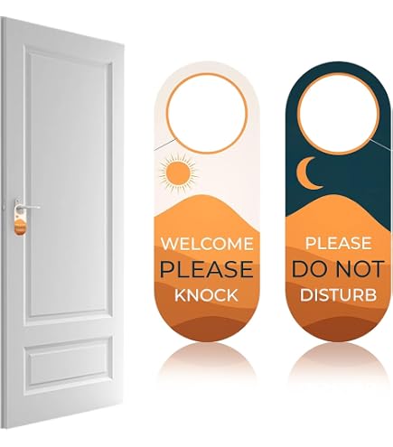 Cartello Reversibile Non Disturbare / Entrate Pure In PVC, Con Gancio Per Porta, Per Ufficio E Camera