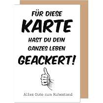 Lustige Ruhestandskarte – „You Quitter“ Mit Humorvollem Büro-Spruch, Recycelbar, Aus UK