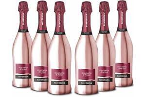 SANT'ORSOLA Brachetto D.O.C.G. Luxury Pink Edition Spumante - Italian Sparkling Sweet Wine 6 x 750 ml