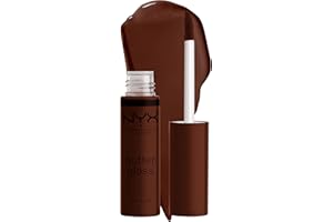 NYX Professional Makeup Gloss à Lèvres Repulpant, Effet Lèvres Pulpeuses, Non Collant, Texture Douce et Crémeuse, À Porter Seul ou avec Rouge à Lèvres, Butter Gloss, Teinte : Lava Cake (53)