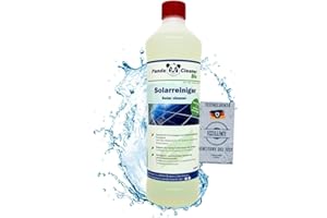 PandaCleaner Detergente biologico – 1l professionale per impianti solari e PV – altamente concentrato 1:100 per impianto solare, modulo fotovoltaico & pannello solare (1000ml)